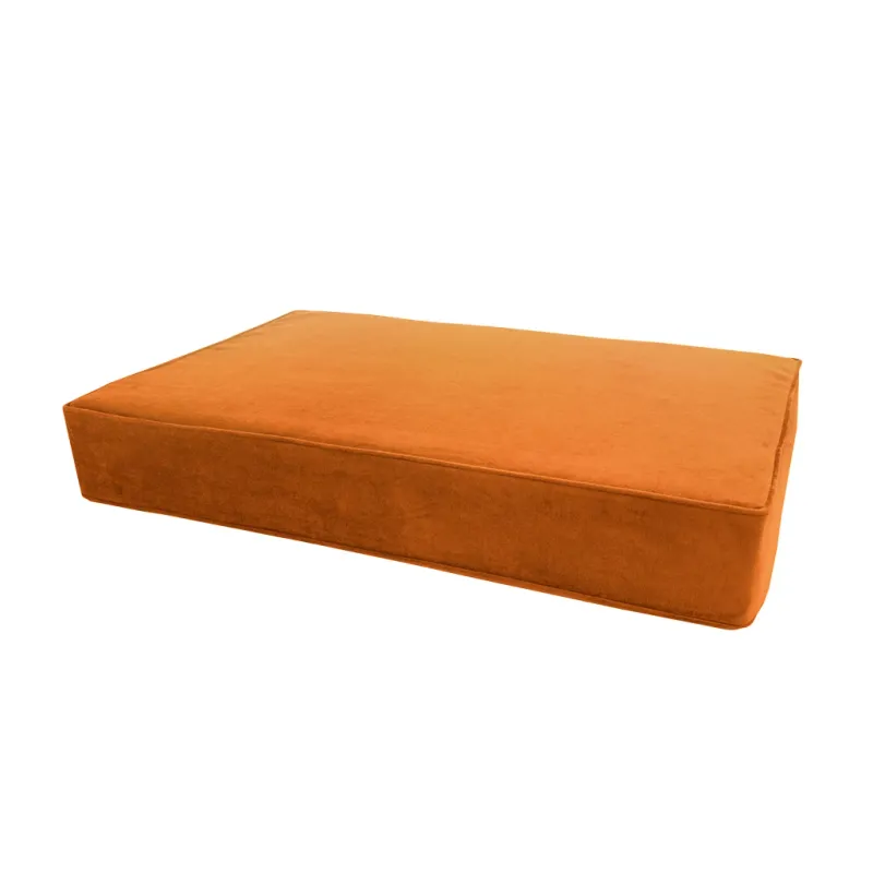 Madison Orthopädisches Hundebett Velvet Orange S – Memory Foam
