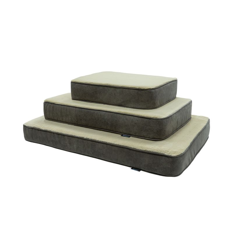 Madison Orthopädisches Hundebett Taupe S – Memory Foam