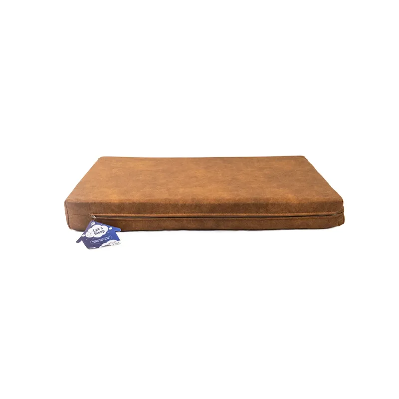 Let's Sleep Mellow Mattress Orthopädisches Hundebett M Cognac