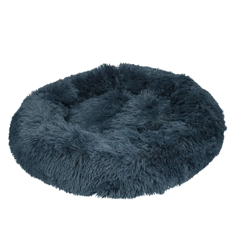 Let's Sleep Donut Dunkelgrau L – Hundebett – Katzenbett – Fluffy