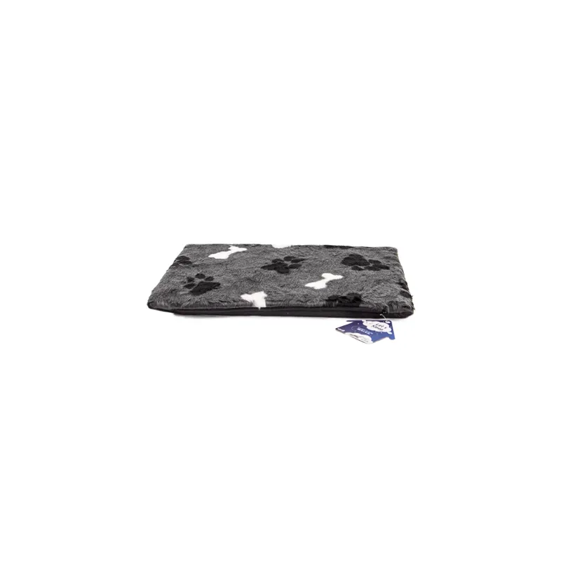 Let's Sleep Fluffy Floor Plüschkissen S Anthrazit – Hundebox