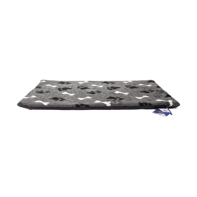 Let's Sleep Fluffy Floor Plüschkissen L Anthrazit – Hundebox