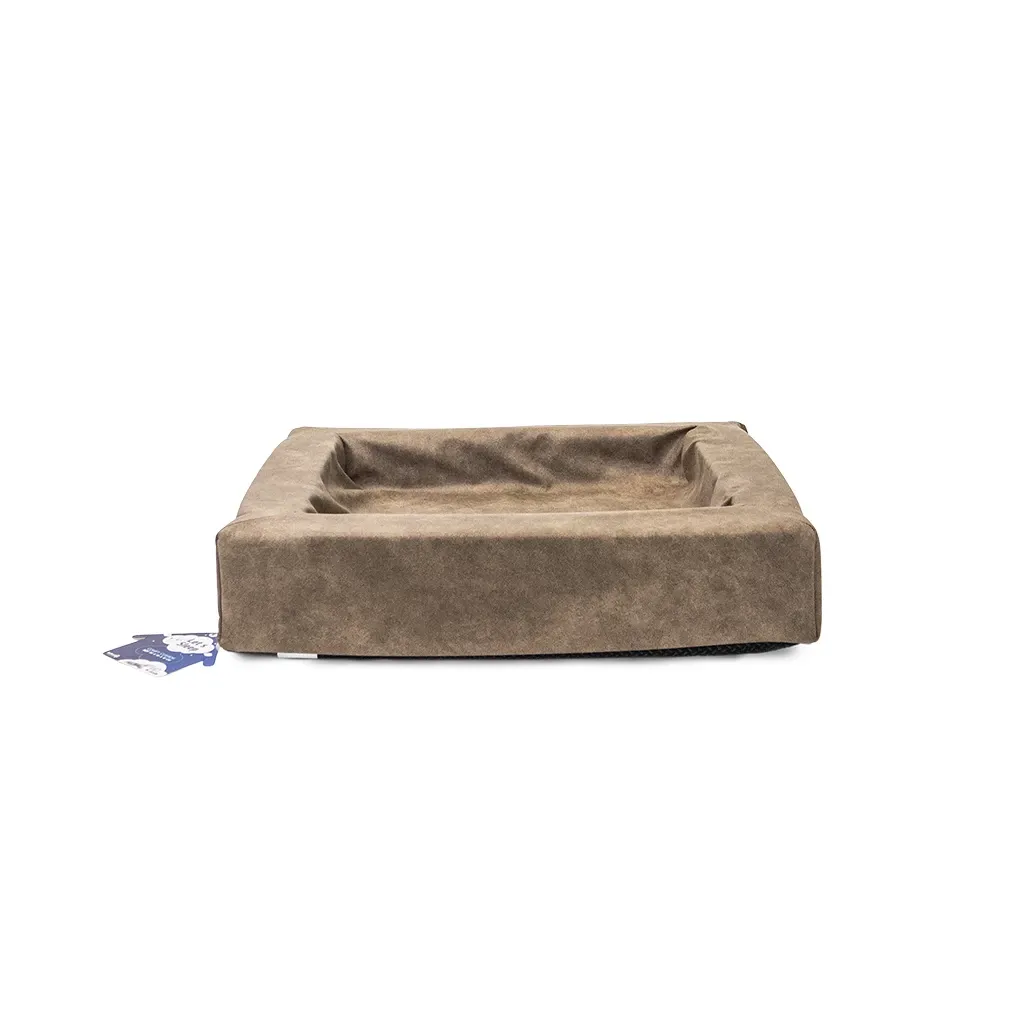 Let's Sleep Comfy Cushion Hundebett M Taupe – Lounge-Bett