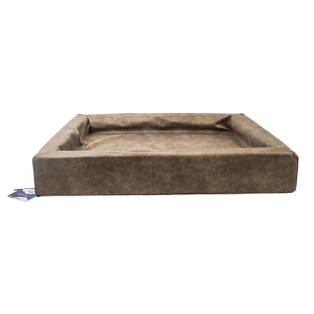 Let's Sleep Comfy Cushion Hundebett L Taupe – Lounge-Bett