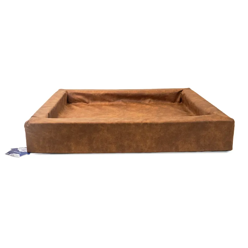 Let's Sleep Comfy Cushion Hundebett L Cognac – Lounge-Bett