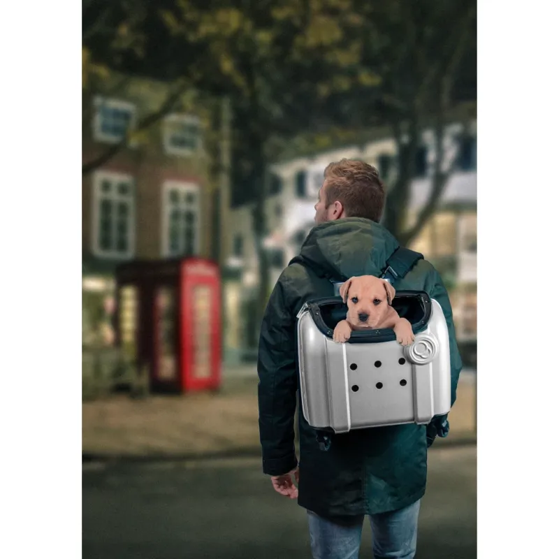 Compaws Hundetrolley London 40 cm Grau – Reise – Rucksack