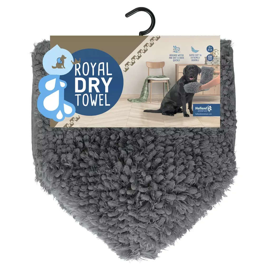 Royal Dry Handtuch für Hunde – Mikrofaser – Saugfähig
