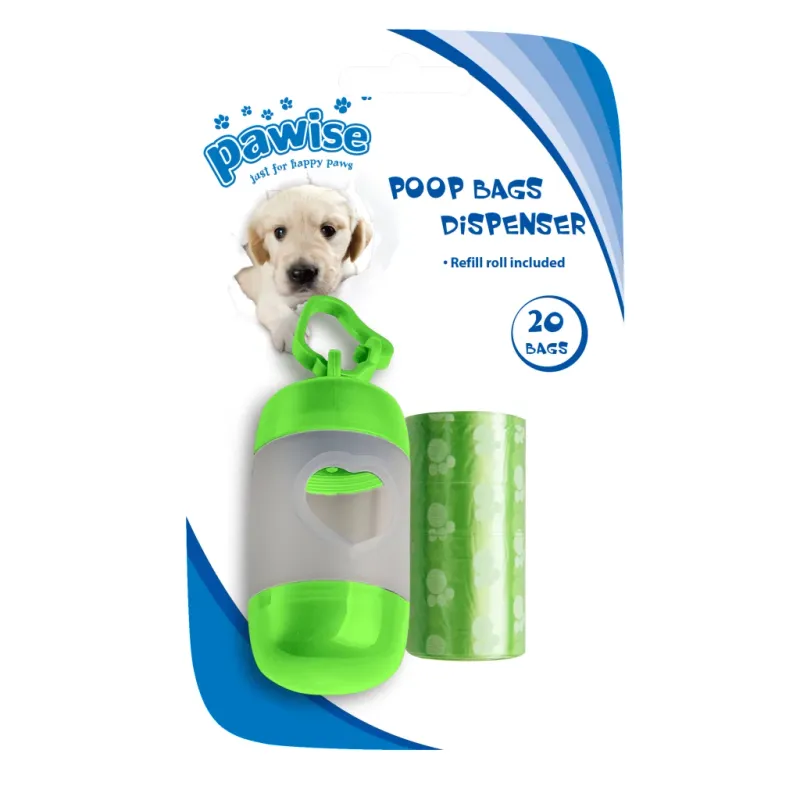 Pawise Poop Bag Dispenser – Kotbeutelspender – 2x20 Beutel