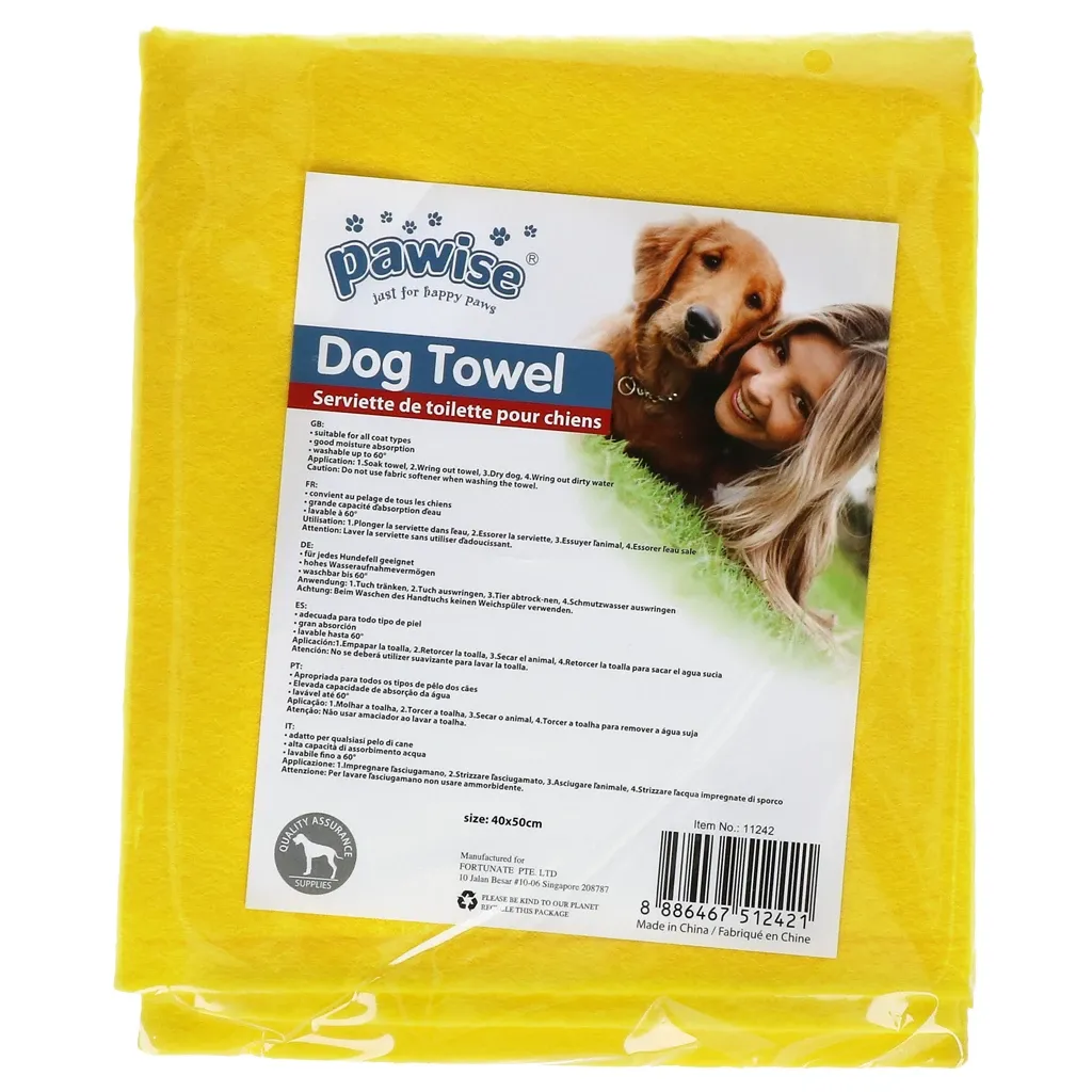 Pawise Dog Towel – Hundetuch – Saugfähig – Mikrofaser