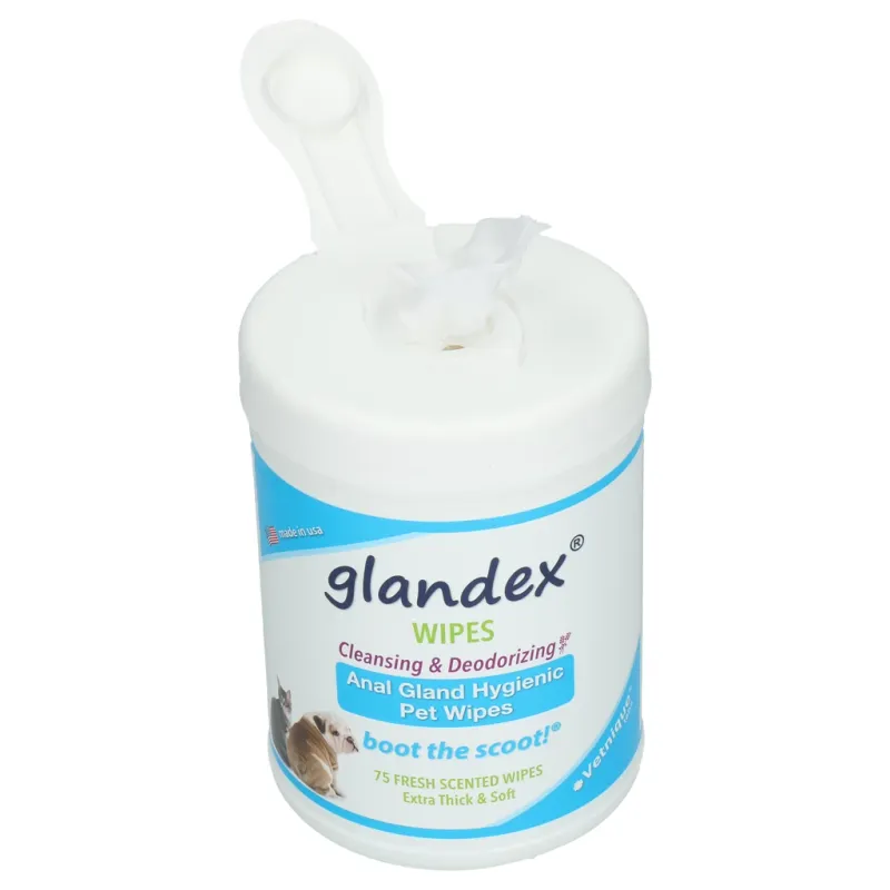 Glandex Wipes 75 St. – Reinigungstücher – Analdrüsen – Hunde – Katzen