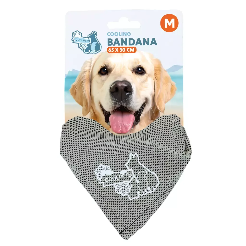 Coolpets Cooling Bandana Halstuch Beige M – Kühl-Bandana – Hunde