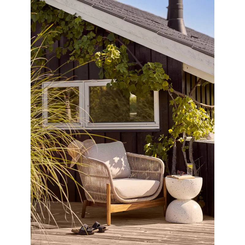 Terracina Lounge-Sessel Braun/Beige | Akazie, inkl. Kissen, FSC®
