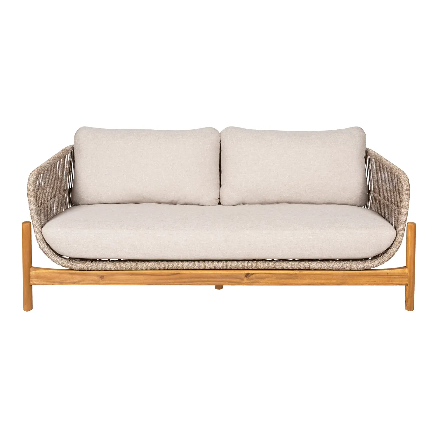Terracina Lounge Sofa Braun/Beige | Akazie, inkl. Kissen, FSC®