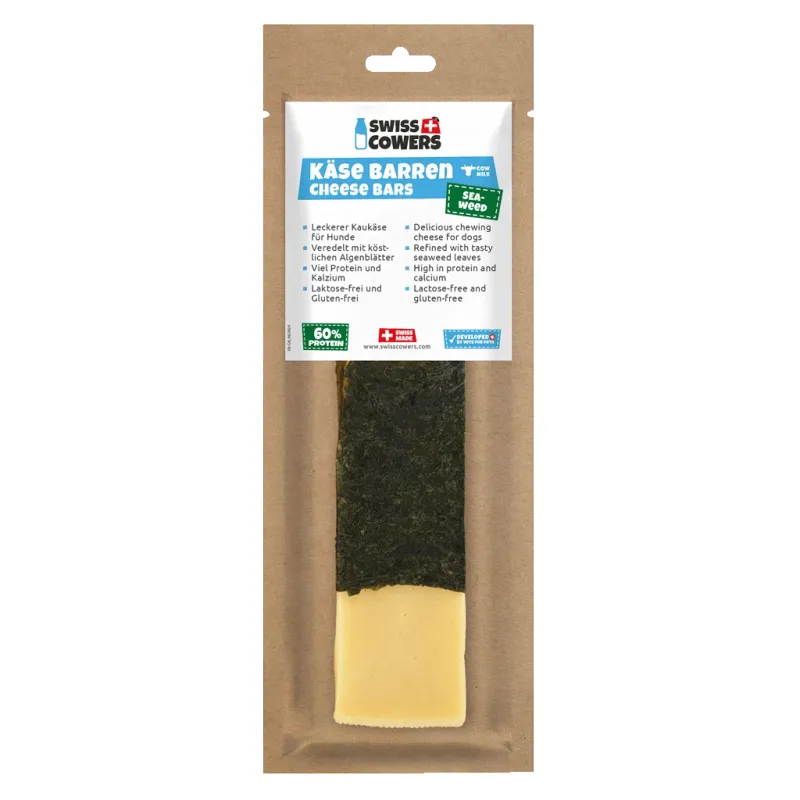 SwissCowers Cheese Bars Seaweed L – Käsestick – Hunde
