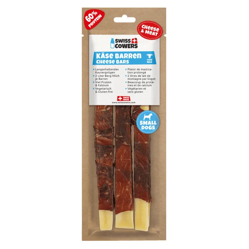 SwissCowers Cheese Bars Black Angus S – Käsestick – Hunde
