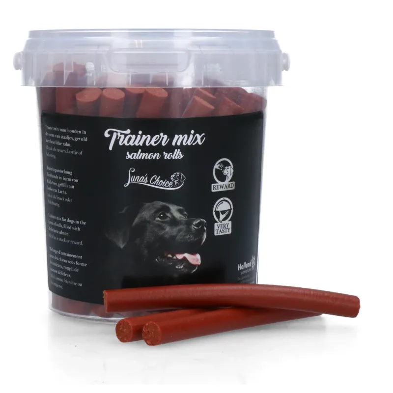 Luna's Choice Trainer Mix Lachsröllchen 500 g – Trainingsmischung – Hunde