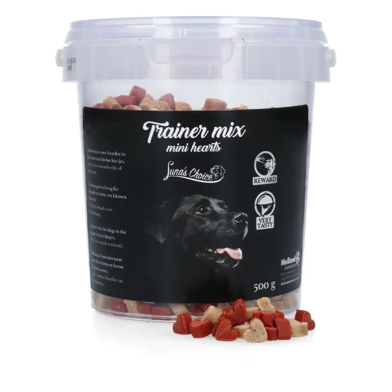 Luna's Choice Trainer Mix Herzen (klein) 500 g – Trainingsmischung – Hunde
