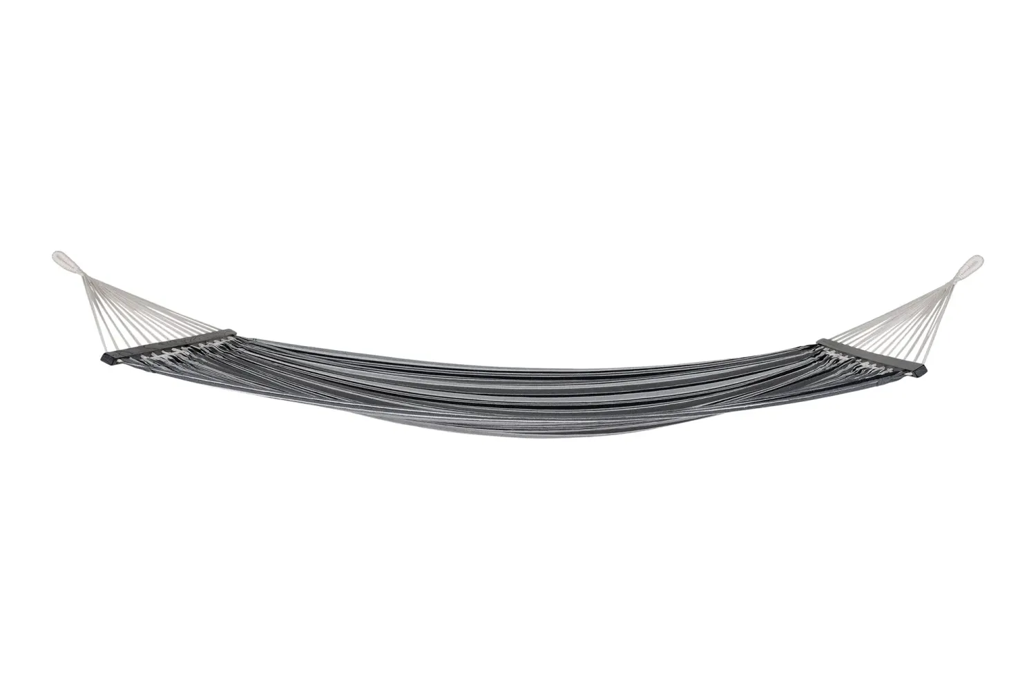 Lamia Hängematte | Baumwolle/Polyester, Lärche, schwarz/grau/weiss, 200x120 cm