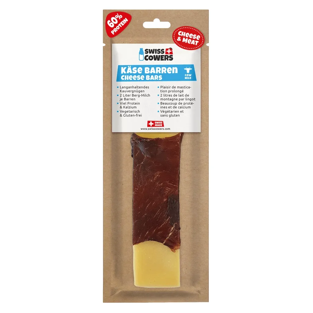 SwissCowers Cheese Bars Black Angus L – Käsestick – Hunde