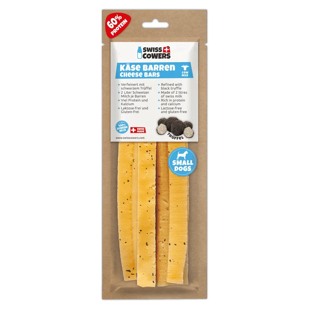 SwissCowers Cheese Bars Truffle S – Käsestick – Hunde