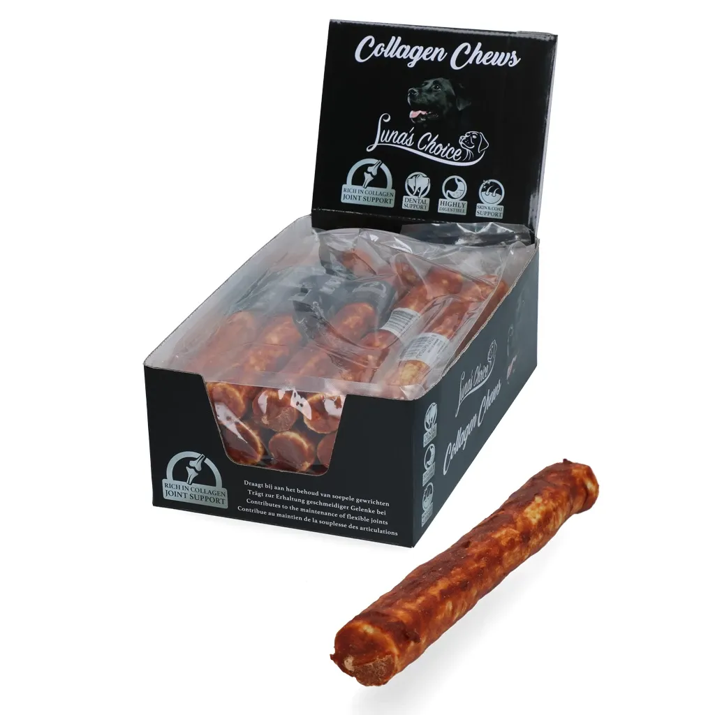 Luna's Choice Collagen Chews Stick Lachs XL, 105 Gramm – Kausnack – Hunde
