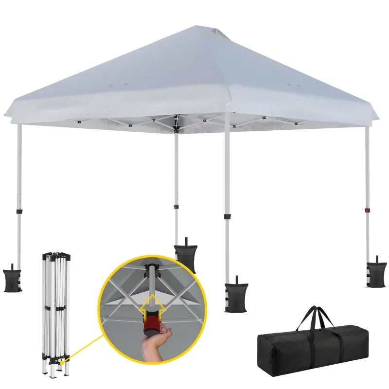 Pavillon 3 x 3 m Wasserdicht Stabil Winterfest Pop-up Faltpavillon | UV 50+ mit Tasche Sandsäcke