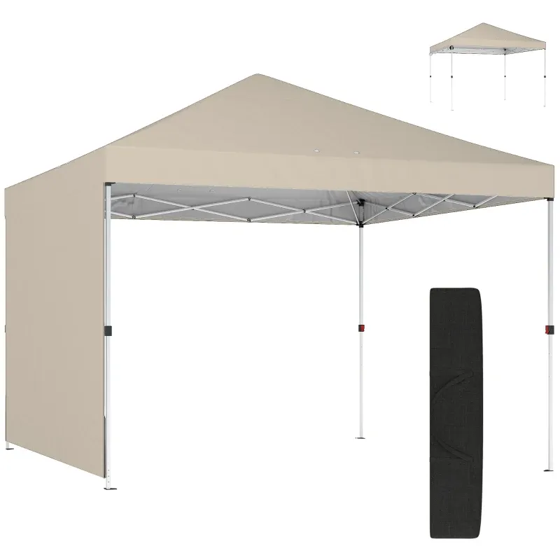 Pavillon 3x3 m, wasserdicht für Garten- und Outdoor-Partys | Beige