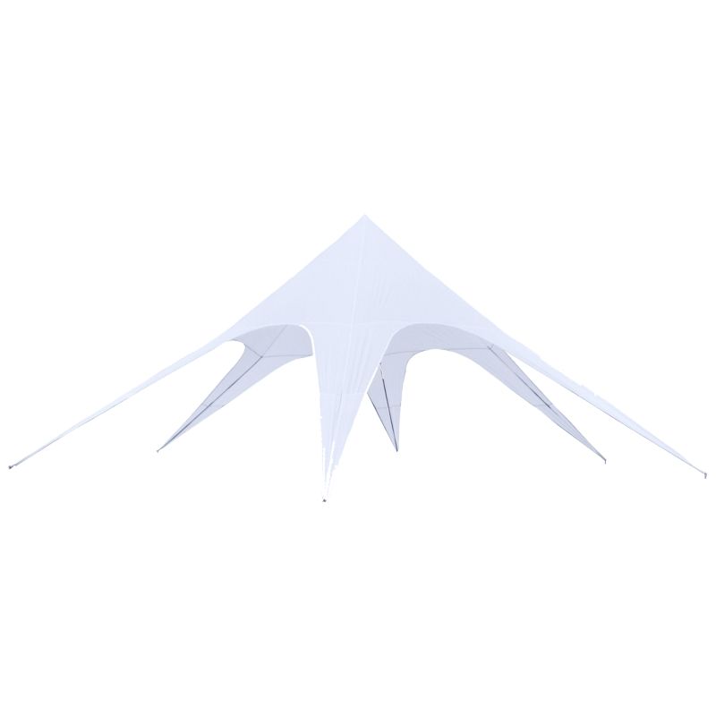 XXL Garten Zelt, Pavillon in Sternform Regenschutz Überdachung Camping Zelt 10L x 10l x 4H m | wasserdichtes 210D-Polyester