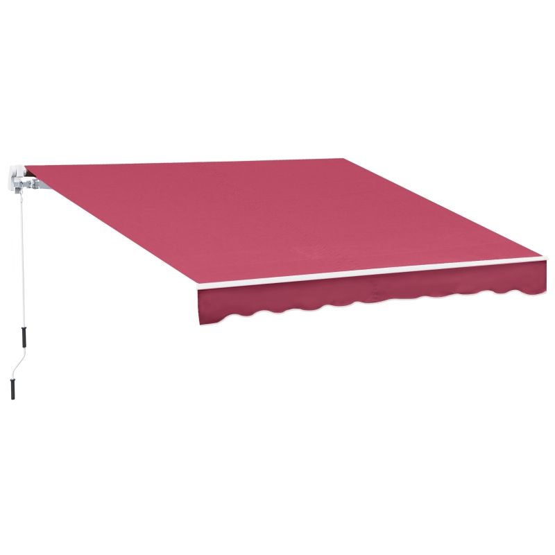 Sonnenstore,  Markise aus Aluminium und wasserdichtem Polyester mit hoher Dichte 4 x 2,5 m | Bordeaux