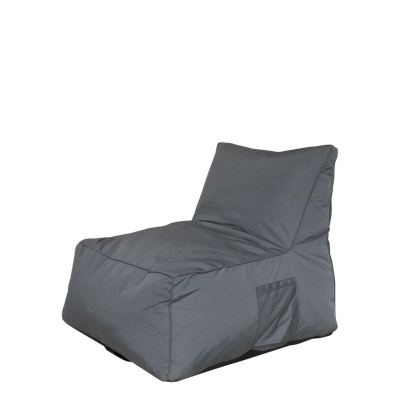 2er Set Loungestuhl / Loungesitz für draussen H65/L80/B75 cm | kohle
