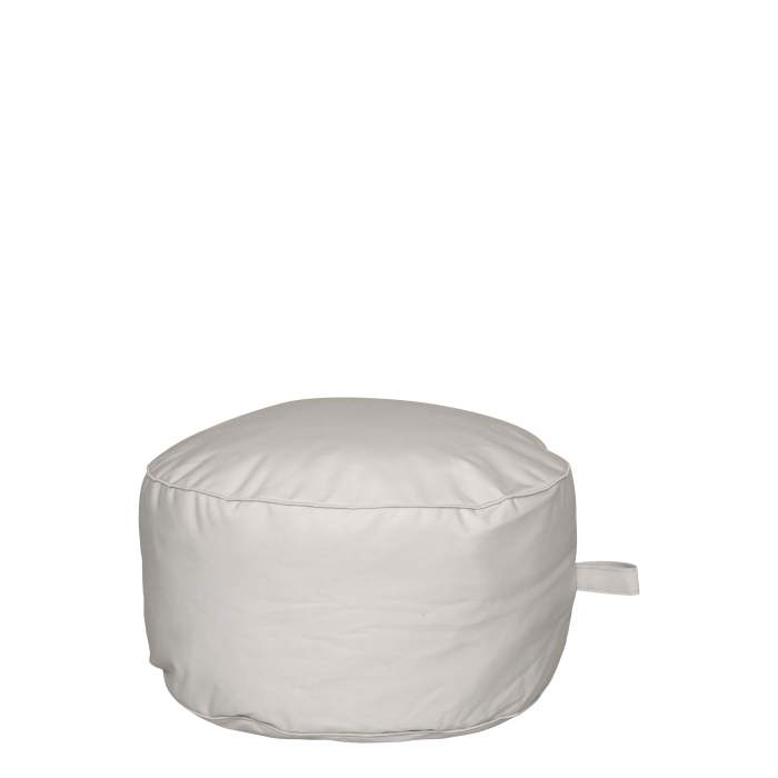 2er Set Lounge Puff für draussen H32/D60 cm | beige