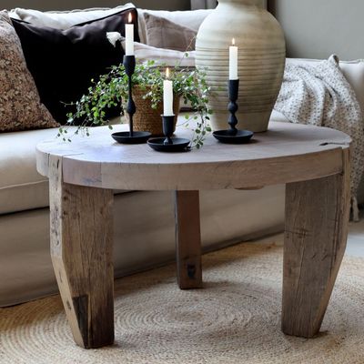 Grimaud Sofatisch Couchtisch H48/D80 cm | natur