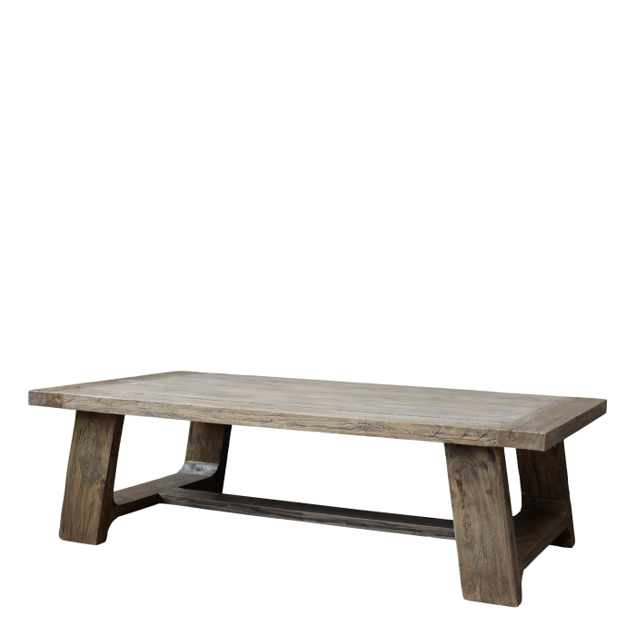 Sofatisch, Couchtisch aus Recyclingholz H40/L130/B68 cm | natur