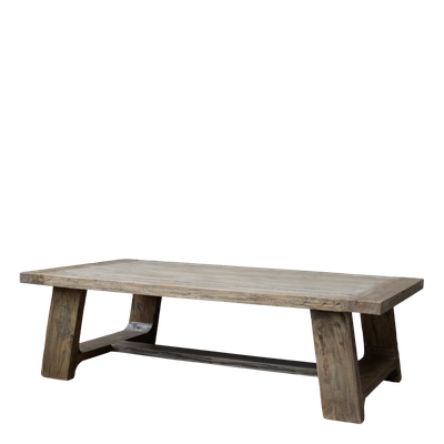 Sofatisch, Couchtisch aus Recyclingholz H40/L130/B68 cm | natur