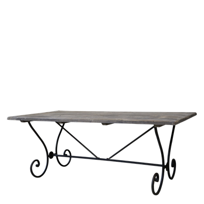 Alter französischer Esstisch H77/L200/B100 cm | antique natur
