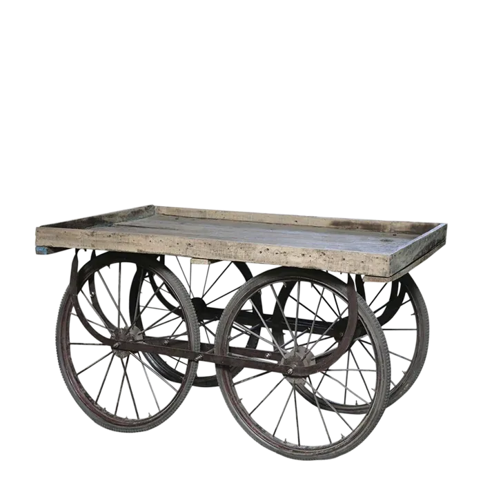 Alter Wagen / Servierwagen H79/L144/B70 cm | natur Alter Wagen / Servierwagen H79/L144/B70 cm | natur