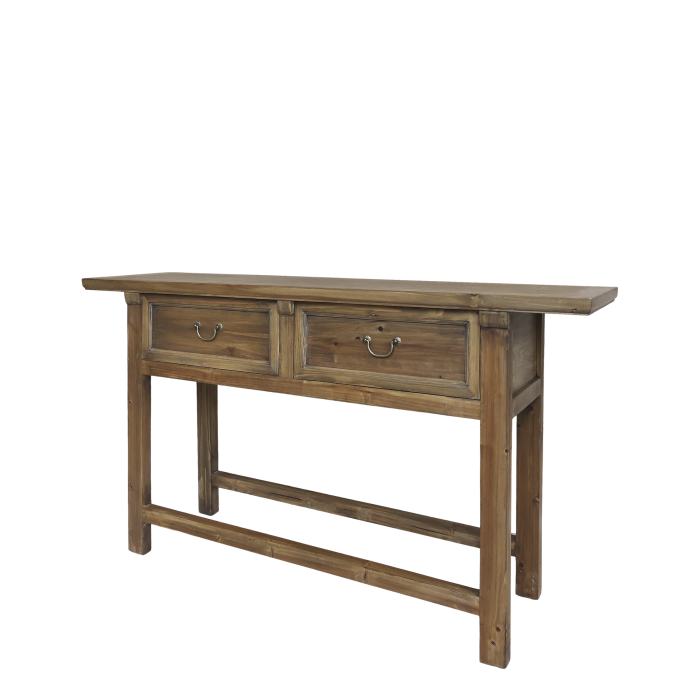 Marseille Anrichtetisch / Konsolentisch mit 2 Schubladen H85/L150/B40 cm | natur Marseille Anrichtetisch / Konsolentisch mit 2 Schubladen H85/L150/B40 cm | natur