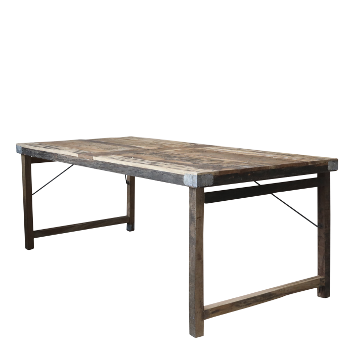 Grimaud alter Holztisch / Esstisch H78/L200/B100 cm | natur Grimaud alter Holztisch / Esstisch H78/L200/B100 cm | natur