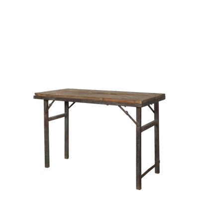 Grimaud Klappbarer Tisch mit Eisenring H75/L106/B53 cm | natur