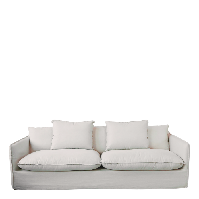 Malo Sofa aus Leinen mit 5 Kissen H75/L220/B95 cm | leinen Malo Sofa aus Leinen mit 5 Kissen H75/L220/B95 cm | leinen