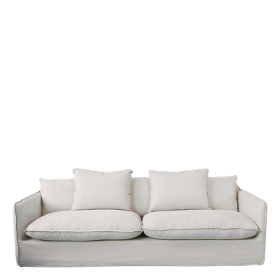 Malo Sofa aus Leinen mit 5 Kissen H75/L220/B95 cm | leinen