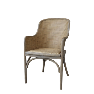 Altfranzösischer Rattan-Stuhl H91/L56,5/B56 cm | natur