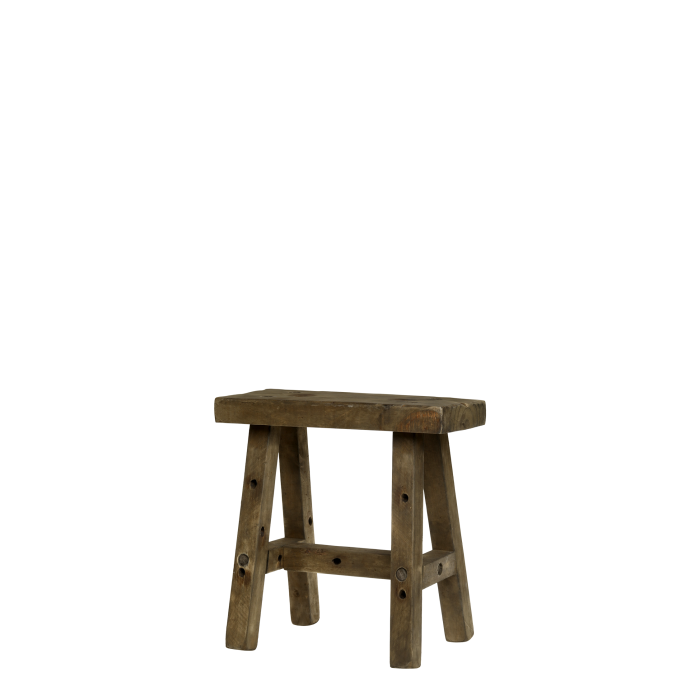 4er Set Hocker, Schemel, Beistelltisch H41/L40/B27 cm | natur