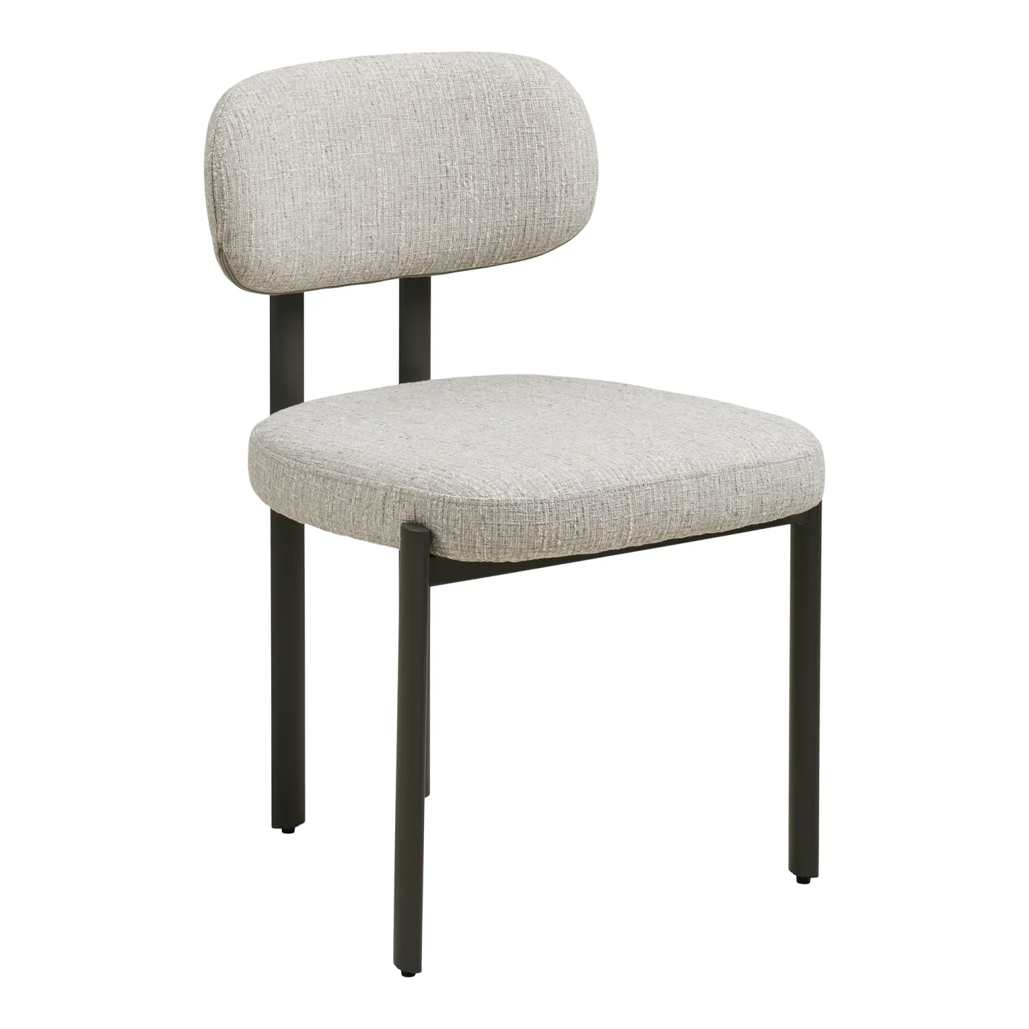 2er Set Royan Esszimmerstuhl Stoff Stahl | Hellgrau FSC® 100%