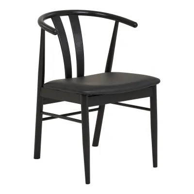 2er Set Artenara Esszimmerstuhl Eichenholz PU-Sitz | Natur/Schwarz 2er Set Artenara Esszimmerstuhl Eichenholz PU-Sitz | Natur/Schwarz