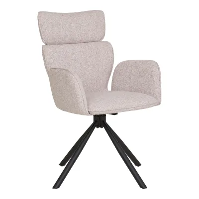 2er Set Cordoba Esszimmerstuhl Drehfunktion Stoff Stahl | Sandfarben 2er Set Cordoba Esszimmerstuhl Drehfunktion Stoff Stahl | Sandfarben