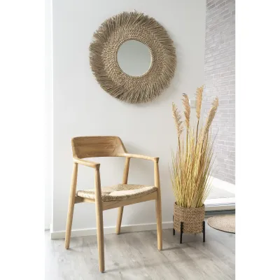 2er Set Getafe Esszimmerstuhl Sungkai-Holz | Natur