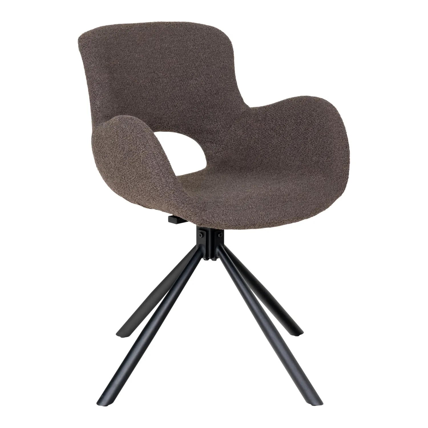 2er Set Amorim Esszimmerstuhl Drehfunktion Bouclé | Pilz