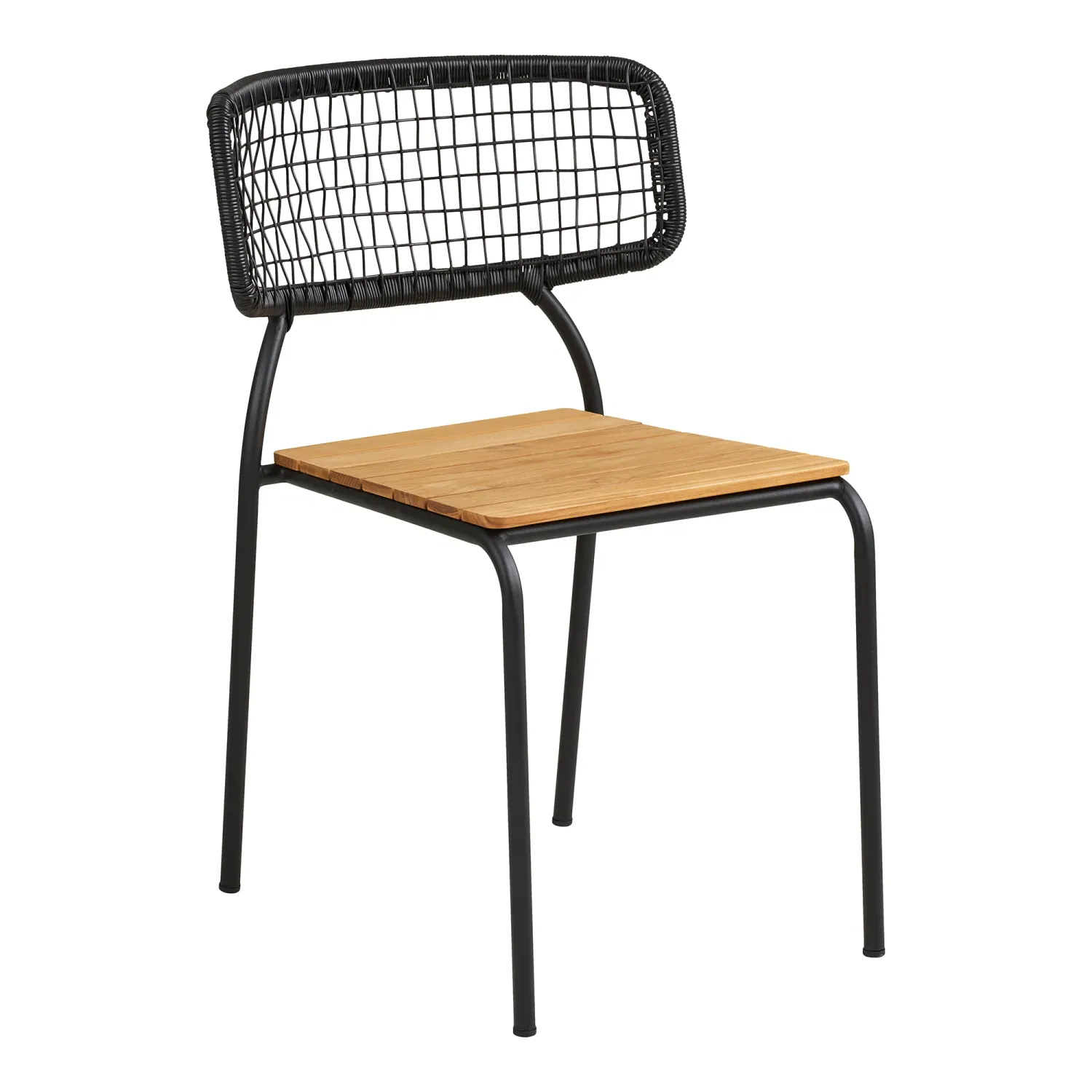 4er Set Nashville Esszimmerstuhl, Gartenstuhl Teak Rattan | Schwarz/Natur Nashville Esszimmerstuhl, 4er Set, Teak/Polyrattan, Schwarz/Natur. Stapelbar für Schweizer Aussenbereiche.