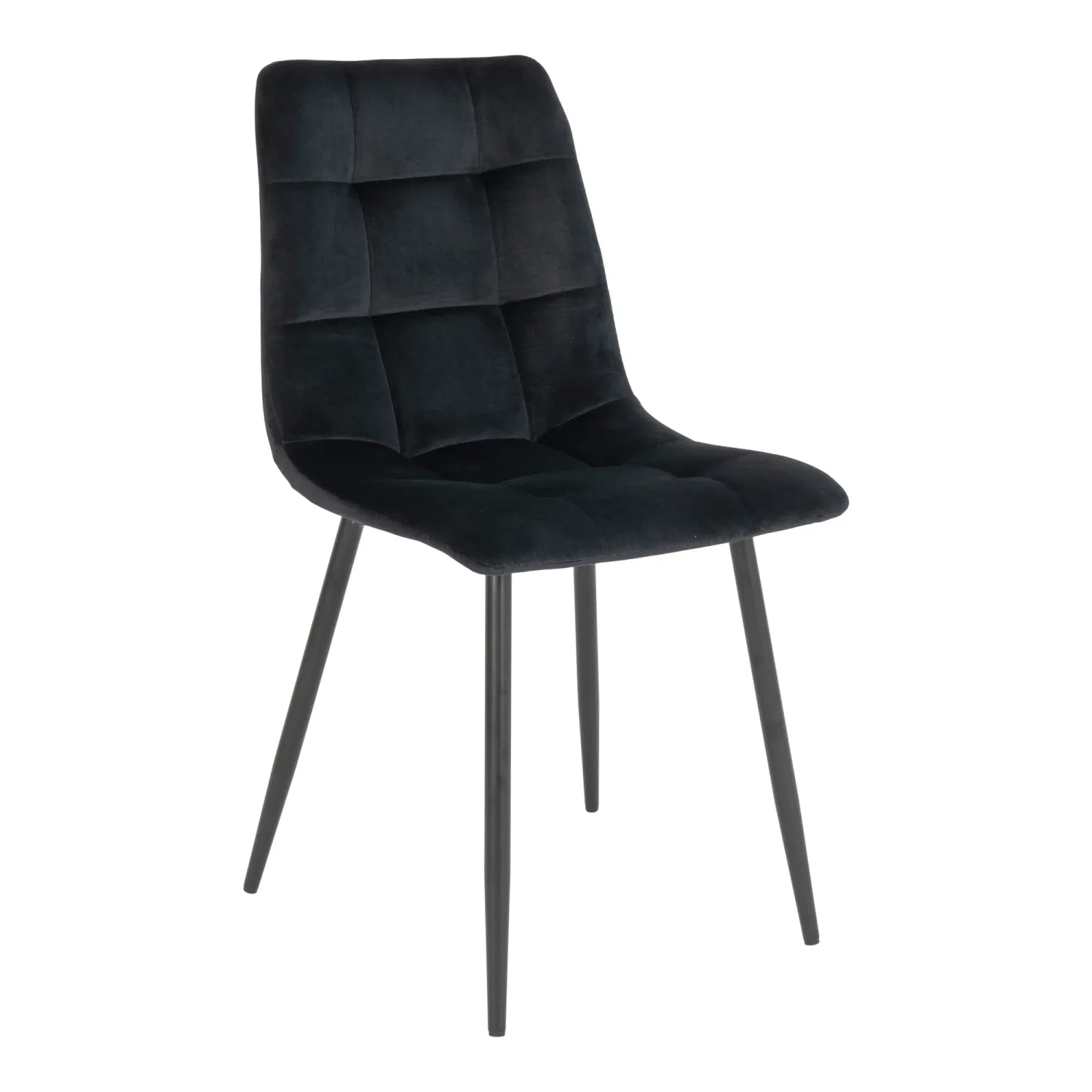 2er Set Middelfart Esszimmerstuhl Samt Stahl | Schwarz 2er Set Middelfart Esszimmerstuhl Samt Stahl | Schwarz